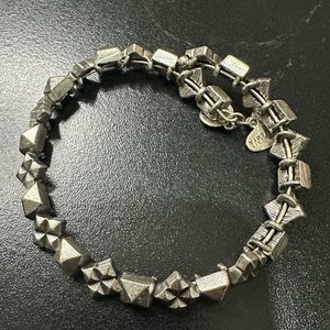 Alex and Ani wrap bracelet silver tone EUC
